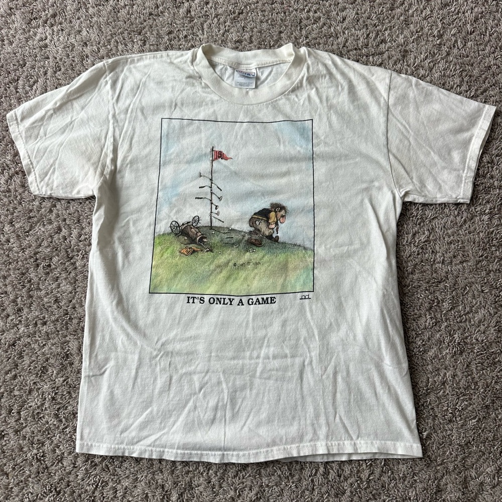 Vintage Hanes Single Stitch Gary Patterson “It's Only a Game” Golf Mens Large
